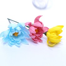 국화 비누꽃 낱개 판매 조화 도매, #08_핑크