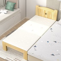 원목 침대 연장 평상형 침대 확장 보조침대 간이(1), A type 200x90x40 매트리스포함