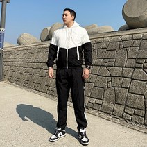 착한플리츠 올데이 바람막이 트레이닝복세트 조거팬츠 후드집업 셋업