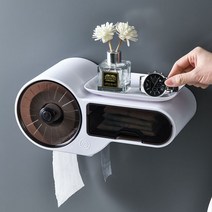 시우리빙 멀티 방수 휴지케이스 화장실 휴지걸이, 1개
