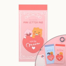 카카오프렌즈 리틀 미니 패드 편지지, 라이언&어피치