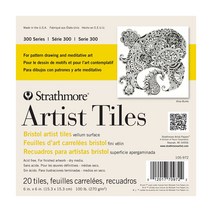 스트라스모아 S3 전문가용 브리스톨지 Tiles Velleum 15x15cm 20매 (GI105972)