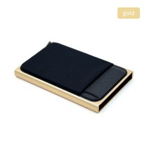 YUECIMIE 슬림 알루미늄 지갑 신축성 백 파우치 ID 신용 카드 소지자 미니 RFID 지갑 자동 팝업 은행 카드