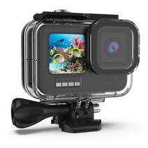 GoPro Hero 109용 방수 케이스 블랙 60m196피트 수중 보호 다이브 하우징 쉘 브래킷 마운트 액세서리 부착 Go Pro Hero10 Hero9 액션 카메라용