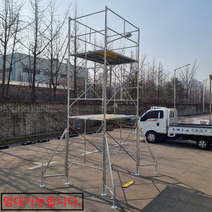 조립식 1200폭 틀비계 2단세트 사다리대용 고소작업대 가설재