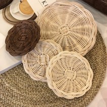 다온아틀리에 라탄 티코스터 DIY 만들기세트, 1개, 라탄 기본 구성