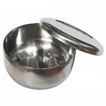 국산 스텐 공기 업소용 밥공기 밥그릇 식당 뚜껑 공기, 1인조