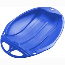 어린이와 성인용 플라스틱 스켈레톤 내구성 있는 내리막 스켈레톤 토보겐 스켈레톤(손잡이 2개 포함) 겨울 경량 스켈레톤 야외 스켈레톤 스노우보드, 블루