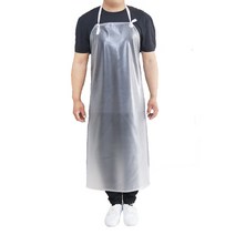 방수 오일 방지 앞치마 주방 여성 가정용 요리 패션 사용자 정의 로고 인쇄 작업 남성 성인 투명 허리, 싱글 사이즈, 5