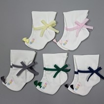 세송이 꽃자수 리본 버선 BS012F