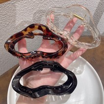 워더미 [3개세트] 가을 컬러 유니크 구름 빅 올림머리 집게핀 F561