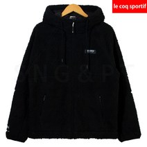 브랜드없음 르꼬끄 루즈핏 플리스 후드 자켓 QM323LJK91-BLK