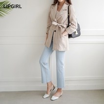 립걸린넨 벨트 자켓