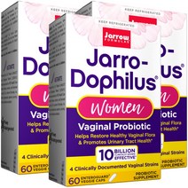 Jarrow Formulas 자로우 포뮬러스 도피러스 우먼 여성용 100억 유산균 60베지캡슐, 60정, 3개