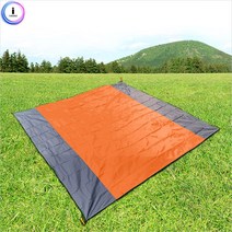 텐트바닥 방수 돗자리 그라운드 시트 200cm 오렌지, 상세페이지 참조