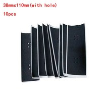 5/6/10pcs 미끄럼 방지 폼 스티커 핑거 스케이트 보드 블랙 스폰지 그립 테이프 패널 데크 용, 38mm x110mm-10pcs