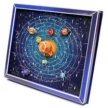 상아사이언스 3D 태양계행성 입체퍼즐액자 입체퍼즐, 해당상품, 1