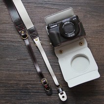 캐논 g7x Mark2 Mark3 케이스 넥스트랩 가죽 파우치, 1개, KM-200 Mark 3 - 커피