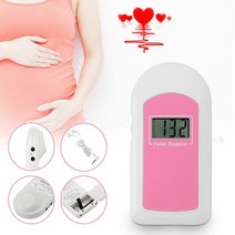 태아심음측정기 2MHZ 3MHZ 8MHZ 아기 소리 A B C 포켓 태아 도플러 초음파 아, 10.Baby Sound B Pink, 1개