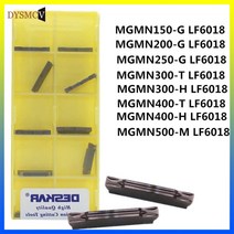 CNC 밀링 헤드 팁 정밀 절삭공구 DESKAR MGMN200-G LF6018 300-T 500-M CNC 데스크 슬롯 형 선반 터닝 카바, 100PCS, MGMN 500-M LF6018
