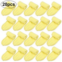 1/2/5/10/20 개 속눈썹 연장 스파 페이스 헤드밴드 메이크업 랩 헤드 테리 천 헤어밴드 스트레치 타월 매직 테이프 포함, [13] 20pcs yellow