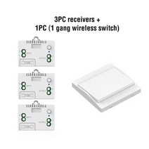 자동차 원격 버튼 시동 경보 스마트 키 PKE 무선 스위치 RF433Mhz 자체 전원 푸시 벽 패널 컨트롤러 라이트 방수, 1PC 1Gang 3R