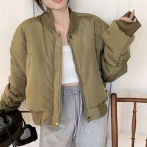 [랜덤플레이] 데일리룩 도톰 블루종 항공 패딩 점퍼