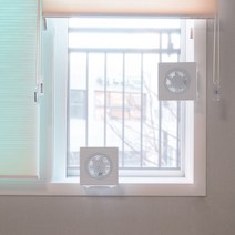 창틀 창문환풍기 이동식환풍기 주방 욕실 결로예방 저소음환풍기 무타공 설치, 중형