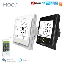 스마트 온도 제어 시스템 smart wifi thermostat temperature controller water electric warm floor heating water, 검은색, bht-002-gblz(지그비)