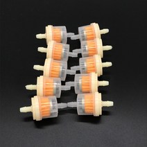 오토바이 필터 오일필터 기름필터 범용 가스 연료 50cc 70cc 90cc 110cc 150cc 250cc atv 먼지 자전거 카트 스쿠터 자동차 이동, 6개