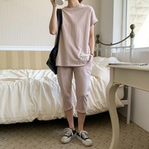 브이와이 여자 조각 박스 사브리나팬츠 코디 폴딩 세트