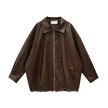 한국어 블랙 가죽 자켓 여성 겨울 롱 여성 모토 바이커 지퍼 자켓 streetwear 하라주쿠 y2k 느슨한 여성 코트 2021