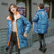 오버사이즈 패딩 동 하프 코트 오버핏코트 패딩코트 자켓 윈드브레이커 코트 여성겨울코트