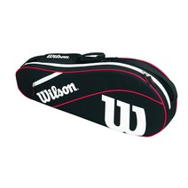윌슨 어드밴티지 테니스 라켓가방 시리즈 블랙/화이트/레드 Wilson Advantage Tennis Bag Serie