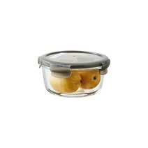락앤락 오븐글라스 유로 내열밀폐 원형 650ml 그레이 LLG831N, 단품