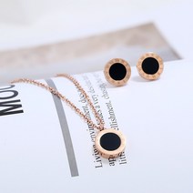 셀루앙드 양면 목걸이 귀걸이 2종세트