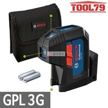 보쉬 GPL3G 그린 포인트 레이저 레벨기 3방향 컴팩트형, 1개