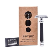 Parker Safety Razor 남성면도기 수염트리머 면도기 안전 프리미엄 플래티넘 블레이드 5개