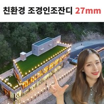 쿠션감 좋은 친환경 매트하우스 조경 인조잔디 27mm 가로 2m x 길이 1m/2m/3m/4m/5m/10M 선택구매, 폭2M x 길이10M
