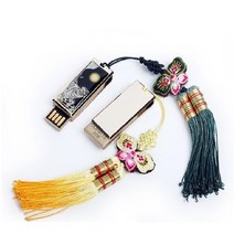 한국전통자개 USB 백호 판촉 외국인 선물 스윙 기념품, 16기가(+2660)