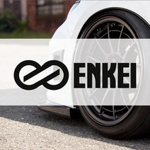 ENKEI 엔케이휠 스티커 데칼, 60x15mm, 검정