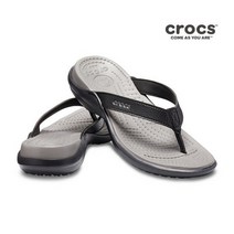 [크록스] 슬리퍼 CAPRI IV OL FLIP W BLK/SMO 205420 05M