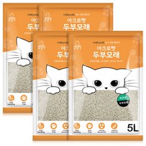아크로펫 고양이모래 두부모래 자연향 5L X 4개, [PA1]자연향 4개