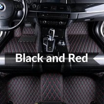 합성 데크 목재 합판 원목 방부목Lada Vesta niva granta용 자동차 바닥 매트 액세서리 발매트, 18 black-red