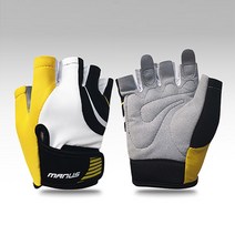 마누스 아동용 자전거 반장갑 MMC-003, 옐로우