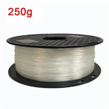 휴비나인 3d펜잉크 3D 인쇄 필라멘트 TPU 유연한 플라스틱 프린터 175mm 재료 화이트 블랙 등 색상, 250g Transparent