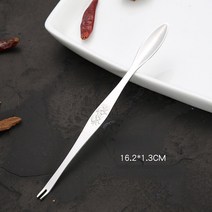 주방 가제 랍스터 게 바늘 스테인레스 스틸 해산물 액세서리 음식 클립 다기능 해산물 Furit 포크, 하나, 은