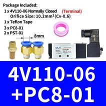 버터플라이 밸브 100a 150 125a 기어식 sus 자동 플라이어 4v110-06 공압 제어 솔레노이드 ac220v dc24v dc12v, 검은색