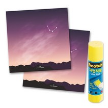 꼼꼬미 12 별자리 메모지 2p + 재접착풀, 1세트, 사수자리