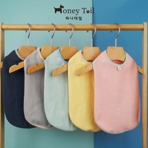 [바보사랑] 허니테일 강아지옷 티셔츠 민소매 나시티 실내복 애견의류 S-3XL[허니테일], 색상/사이즈:연그레이/S